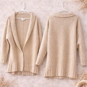 Guess Cream Open-Front Cardigan